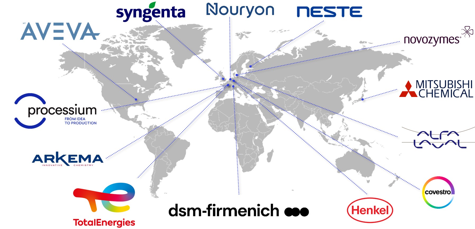 Map of KT Consotium members ©KT Consortium Map of KT Consotium members